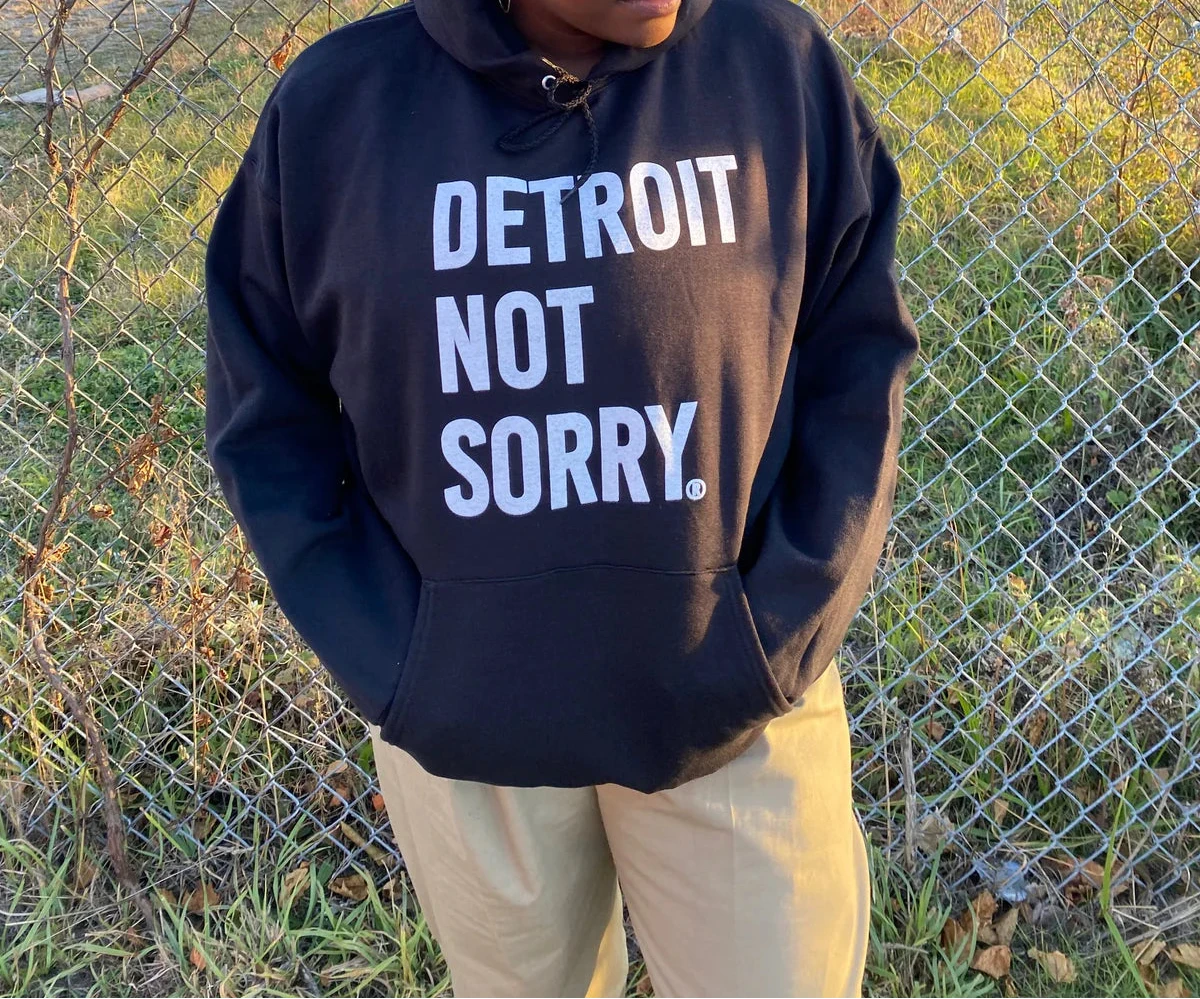 Detroit Not Sorry Hoodie (Black)*
