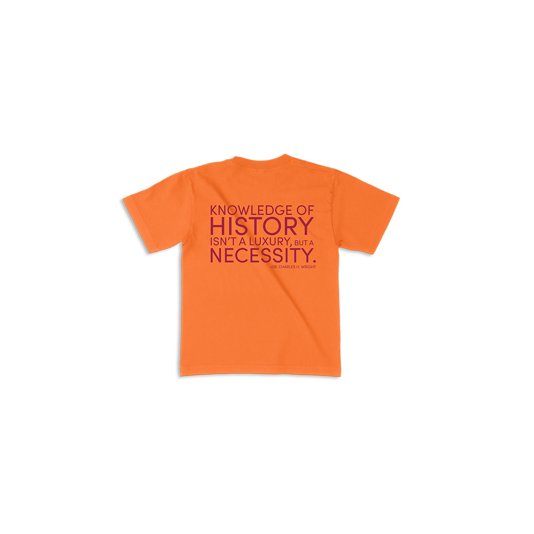 Youth Dr. Wright Quote Tee - Orange