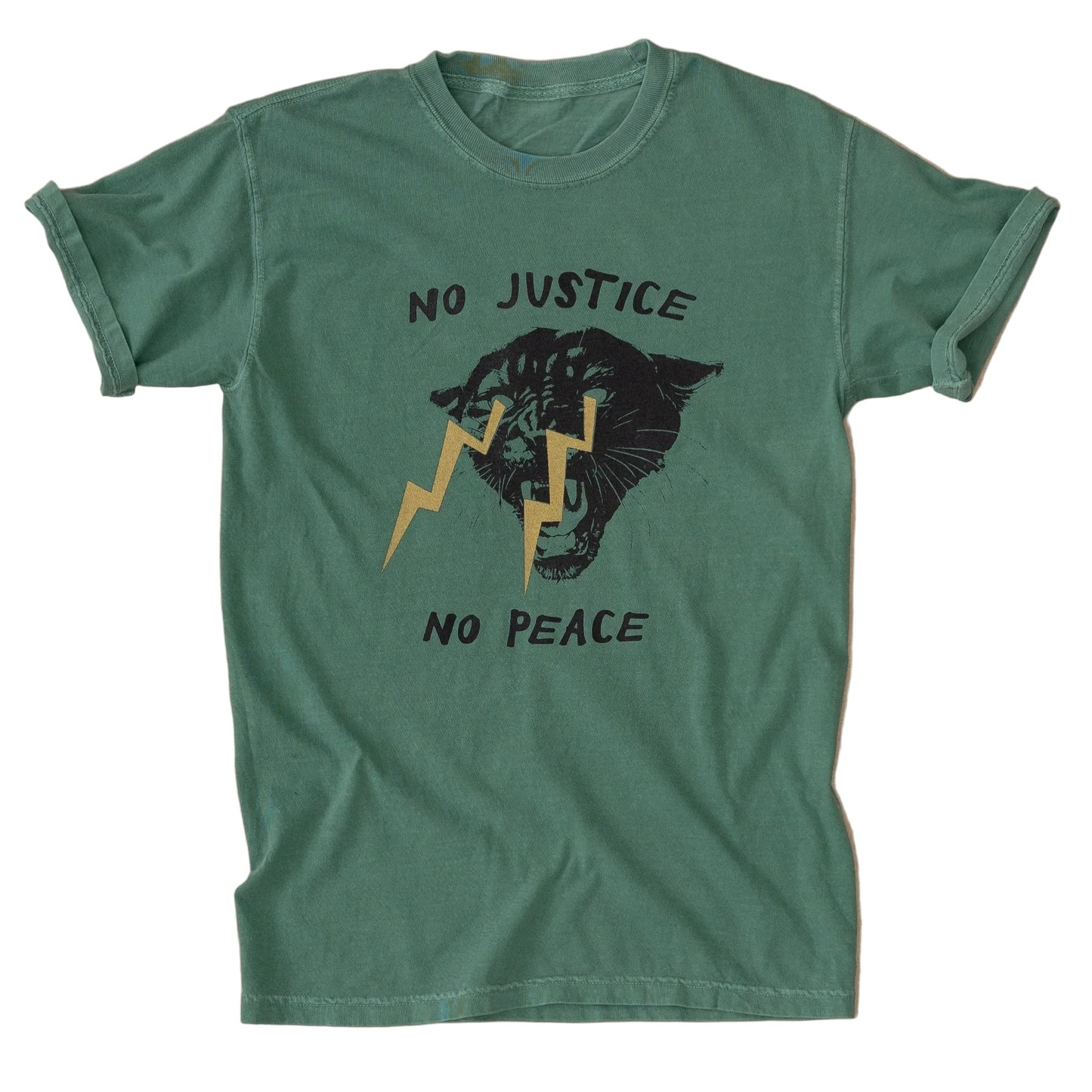 Philly Printworks No Justice No Peace Shirt (Green)*