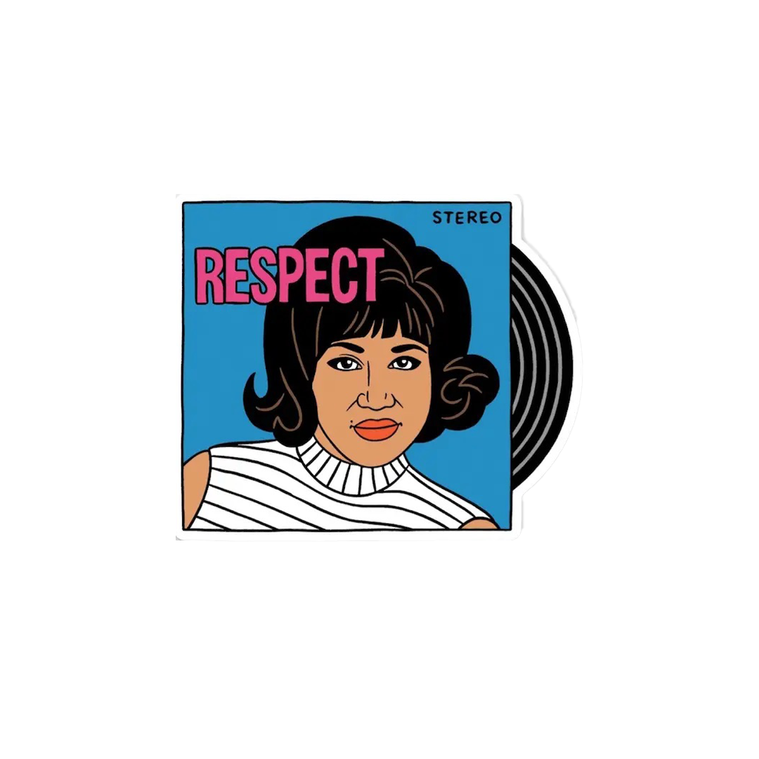 Aretha Franklin Respect Sticker