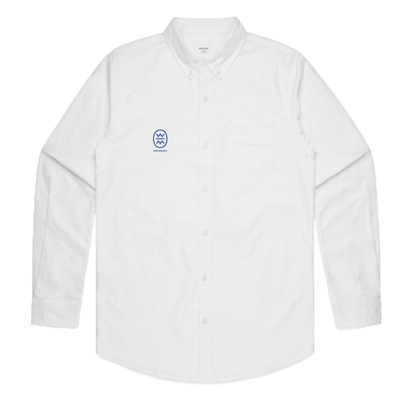 The Wright LARGE Logo Oxford (White)*