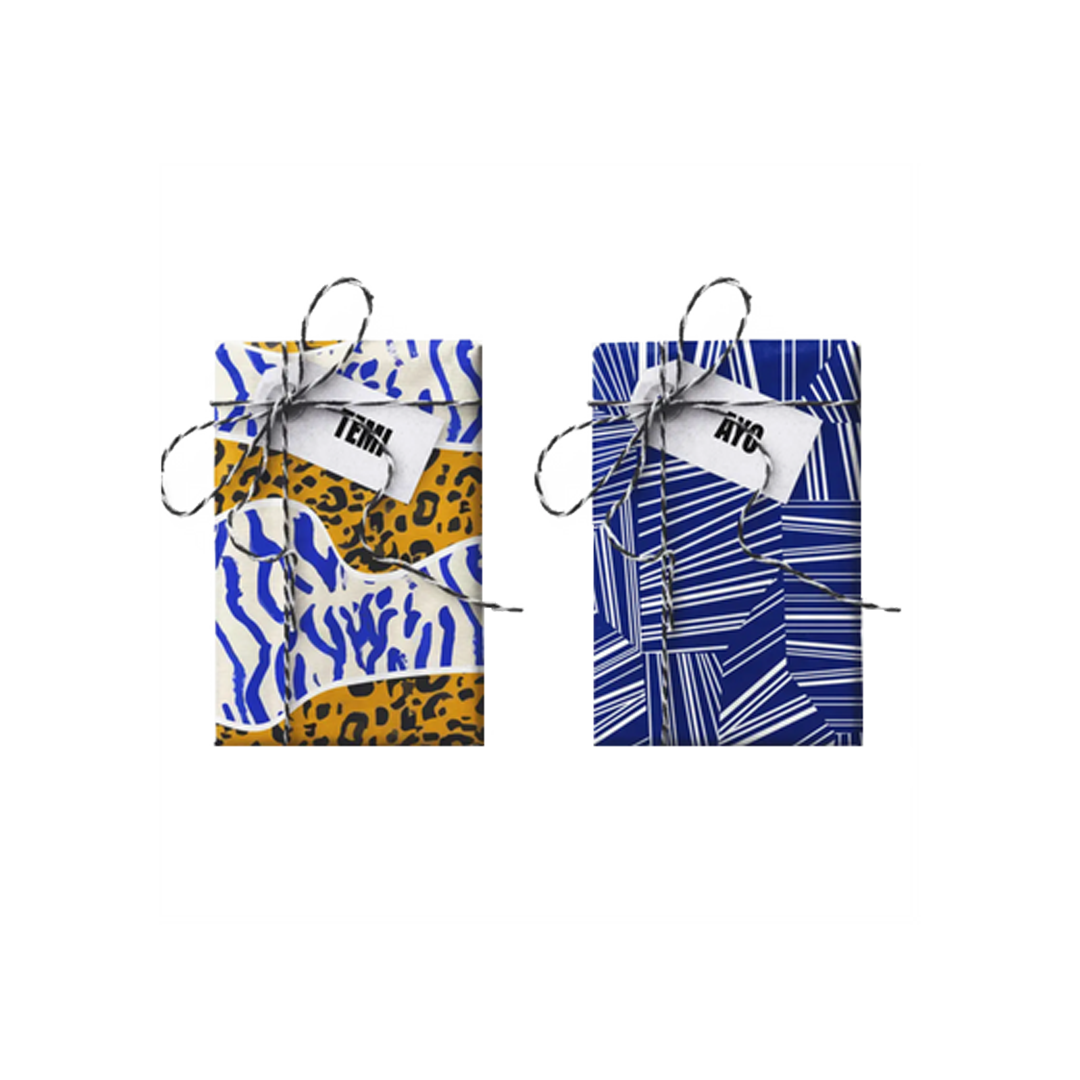 Ayo + Temi Double Sided Stone Gift Wrapping Paper