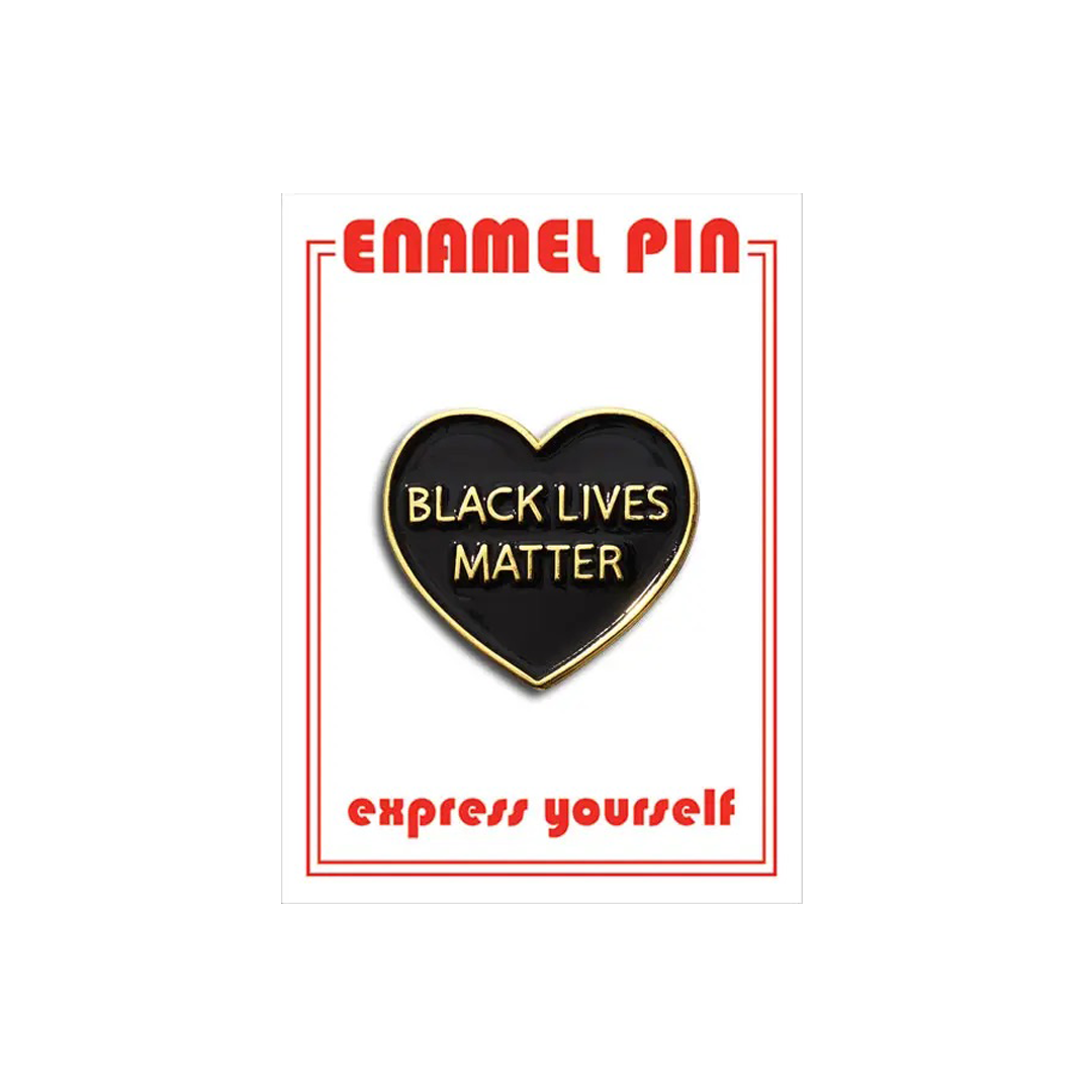 Black Lives Matter Heart Pin