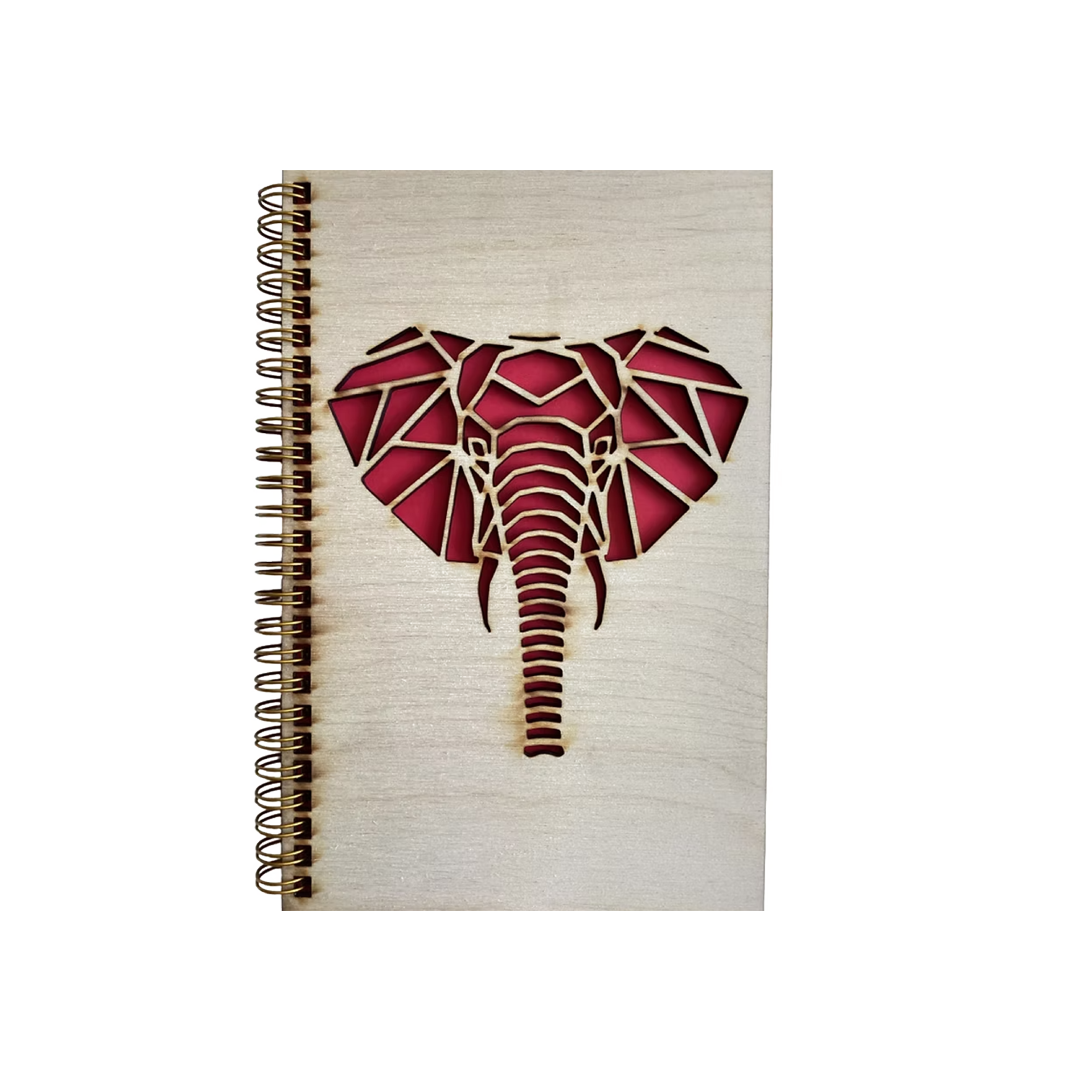 Elephant Wooden Journal