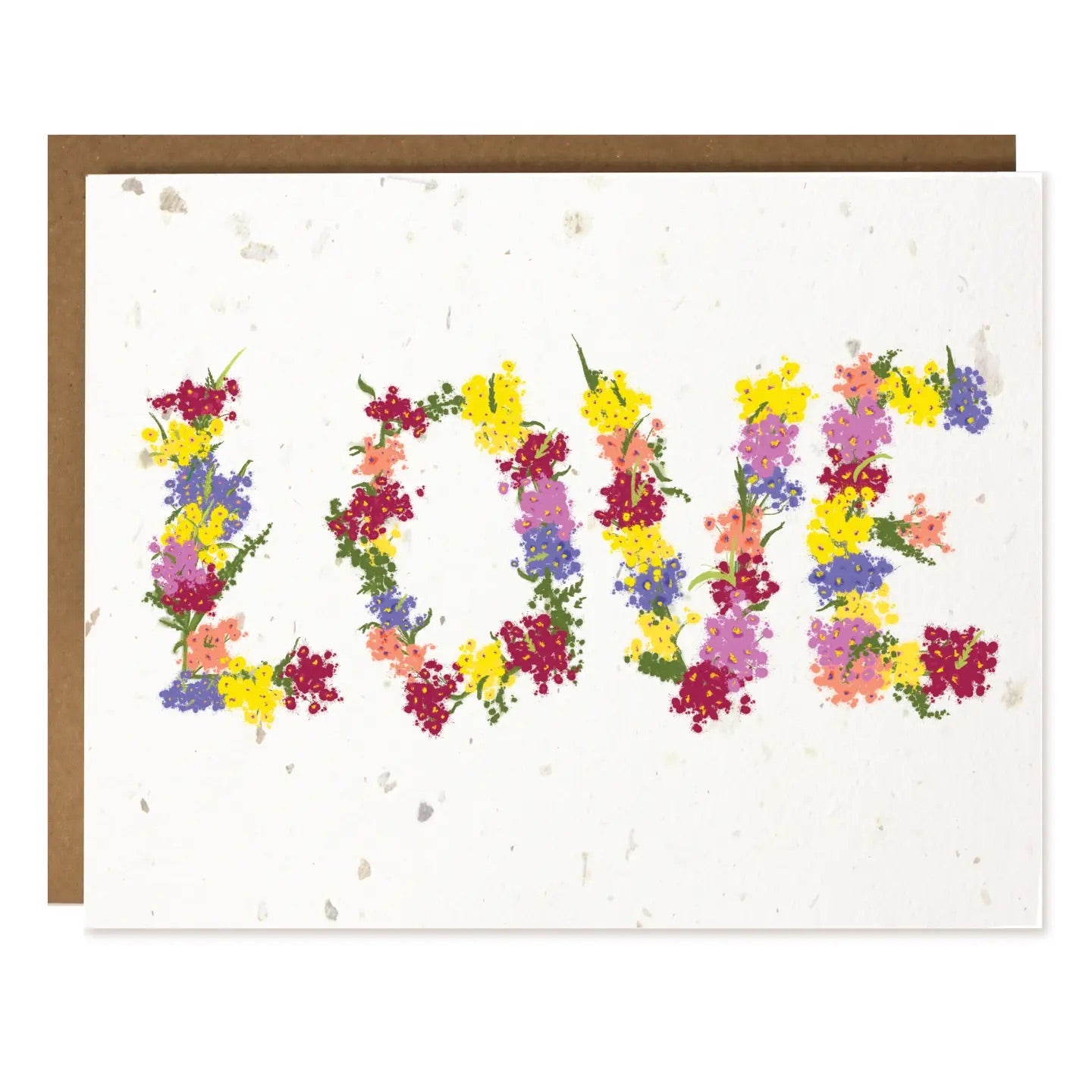 LOVE Floral Greeting Card