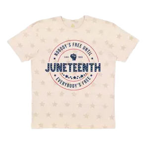 Nobody's Free Until Everybody's Free Juneteenth Shirt Kids (beige)*