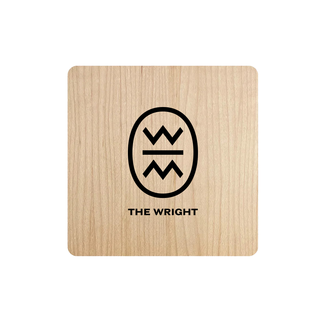 The Wright Logo Coaster