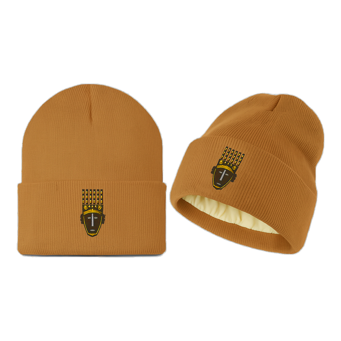 The Mask Satin Lined Beanie (Camel)