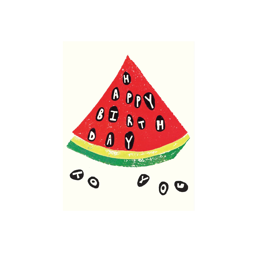 Watermelon Happy Birthday Card