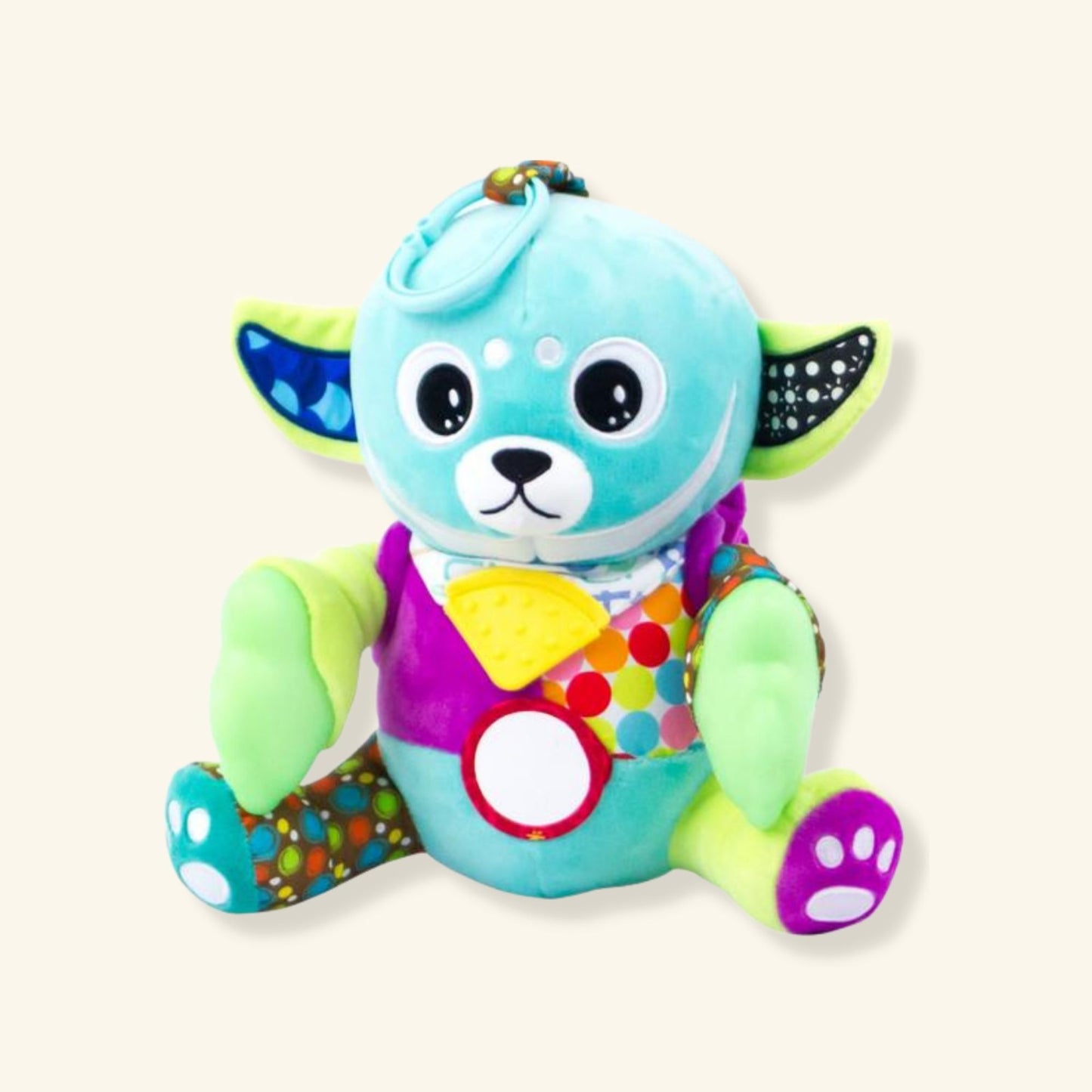 Teether Plush Sensory Toy- Glow in the dark