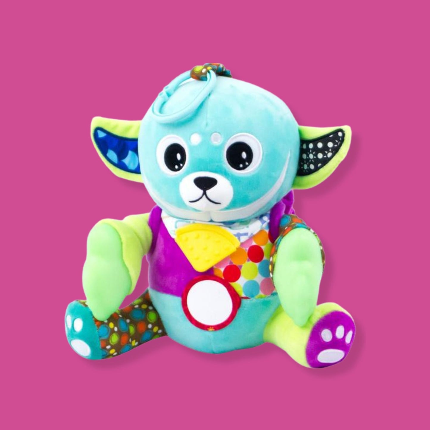 Teether Plush Sensory Toy- Glow in the dark