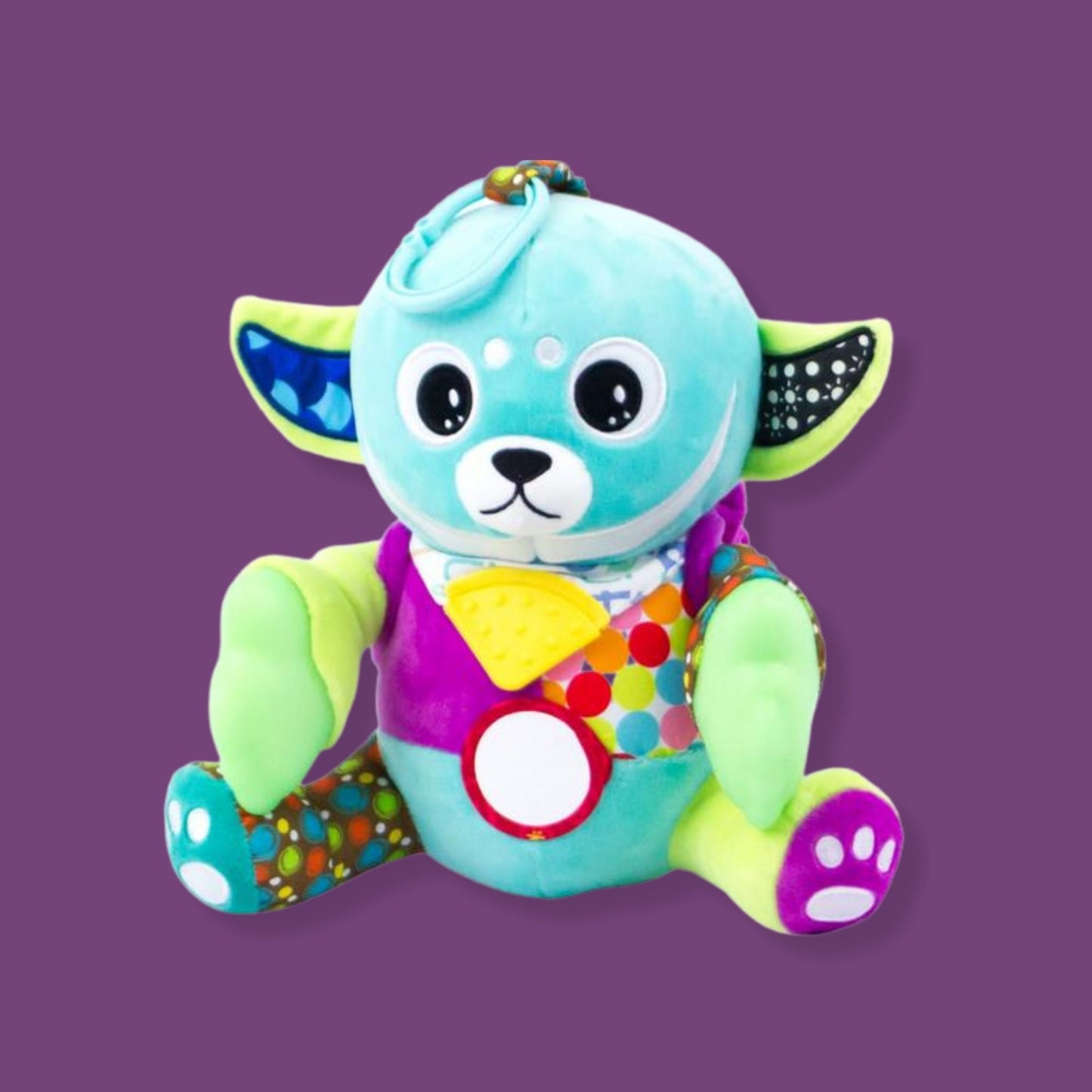 Teether Plush Sensory Toy- Glow in the dark
