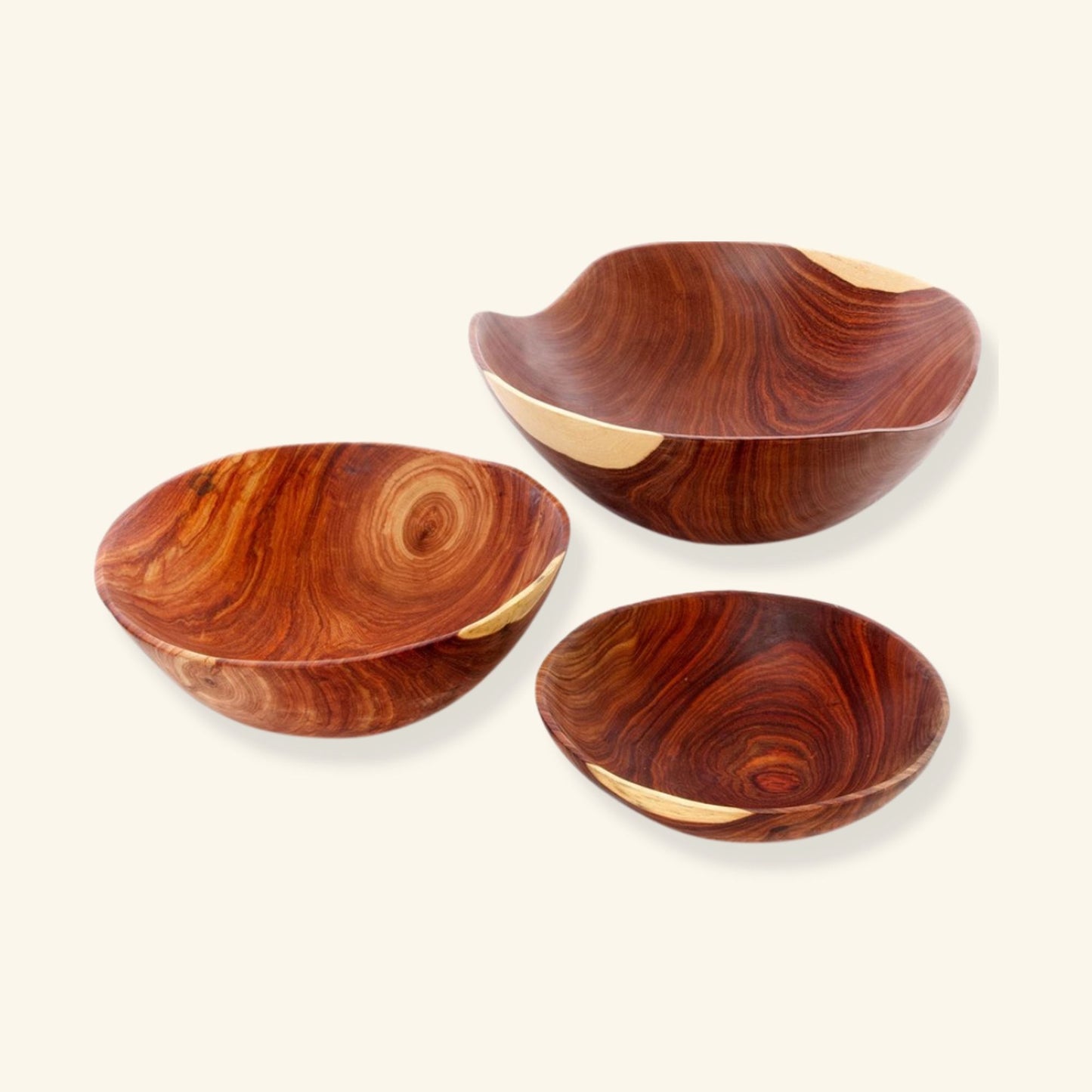 Teak Wood Salad Bowls from Zambia