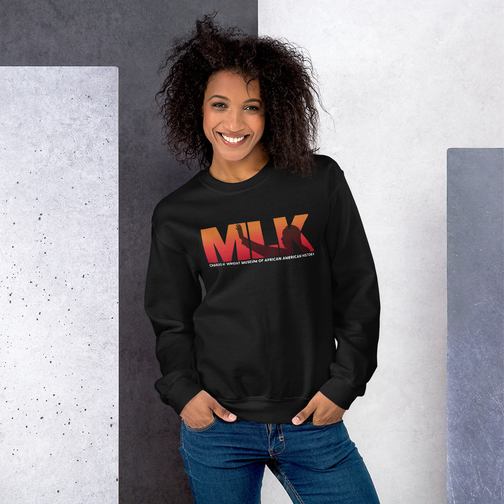 MLK in Red Unisex Sweatshirt