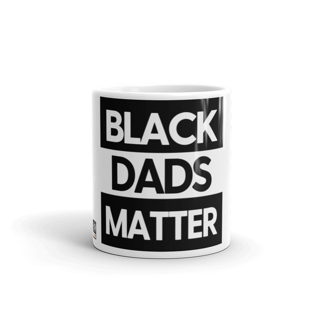 Black Dads Matter White Mug