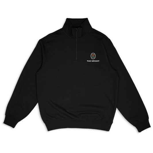 The Wright Logo Quarter Zip (Black)*