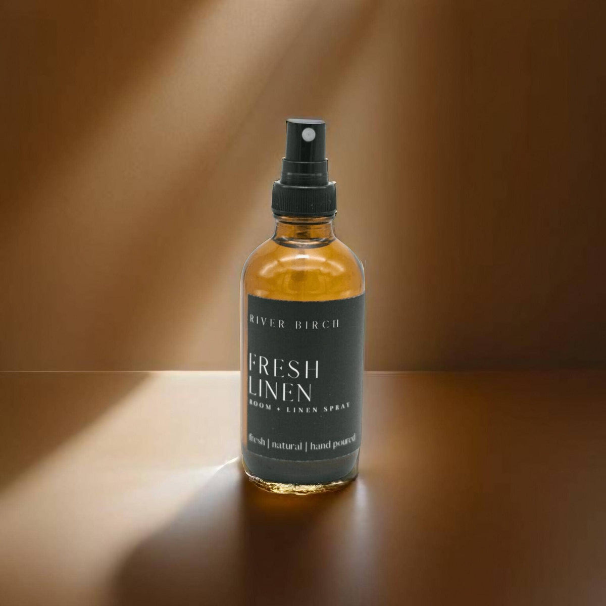 River Birch Candles - Fresh Linen  - 4 oz Amber Glass Room + Linen Spray