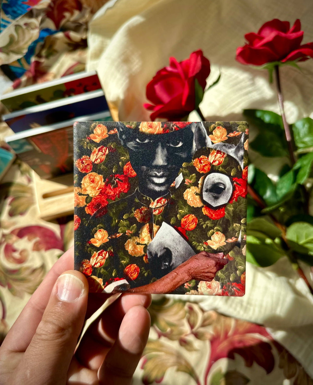 Dafri Studios - Behind the Roses Ceramic Coaster Set (4 designs)