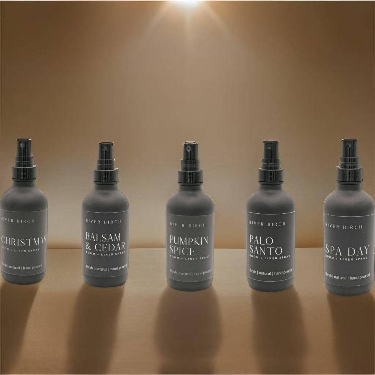 River Birch Candles - Spa Day - 4 oz Black Glass Room + Linen Spray