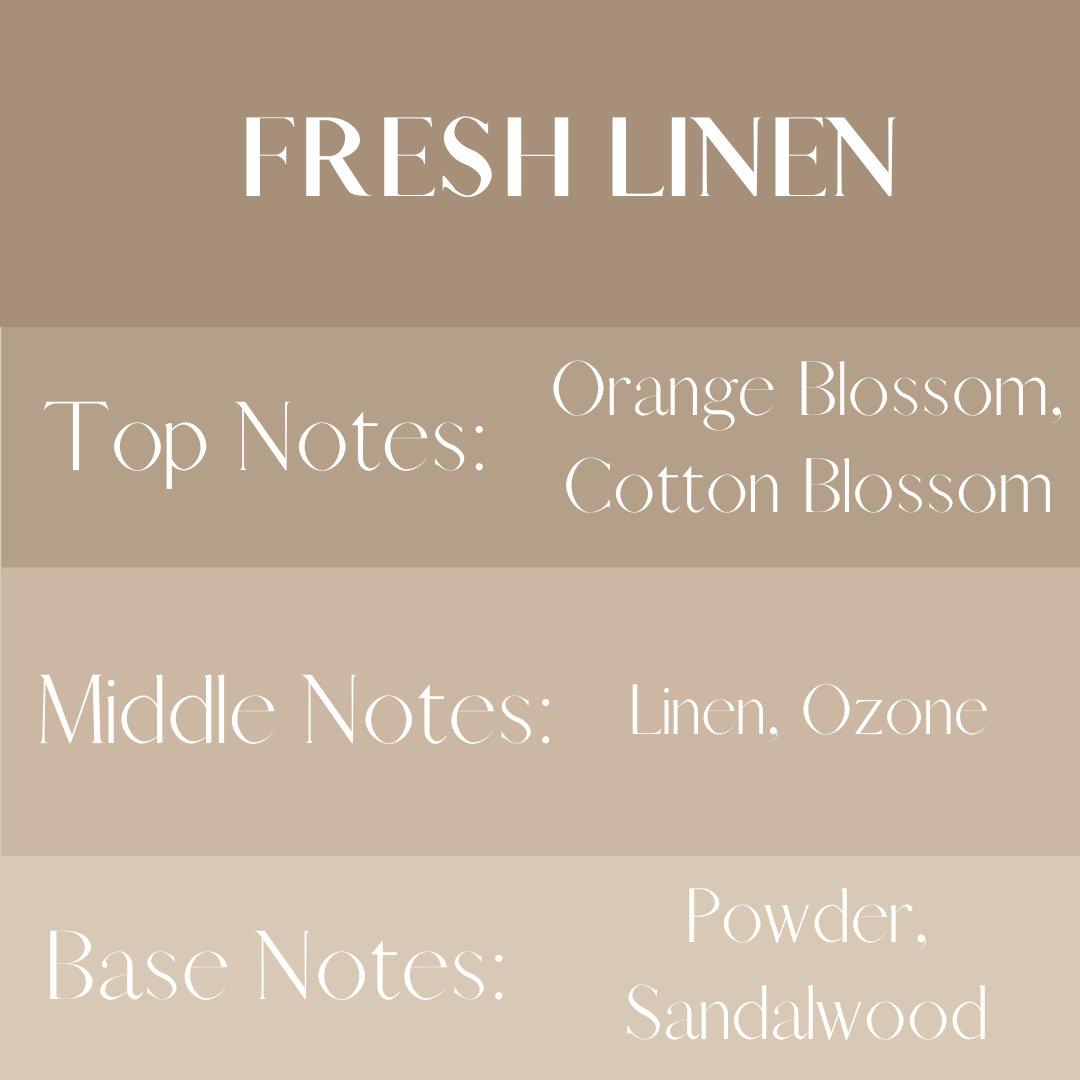 River Birch Candles - Fresh Linen  - 4 oz Amber Glass Room + Linen Spray