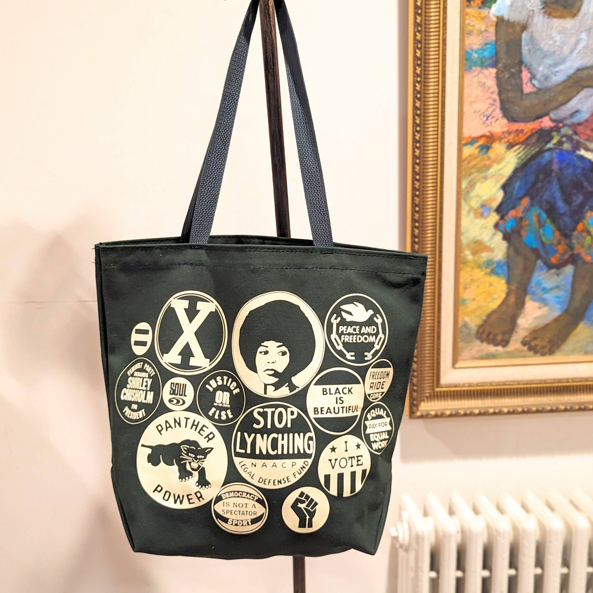 Tote Bag - Power Button (Hunter Green)*