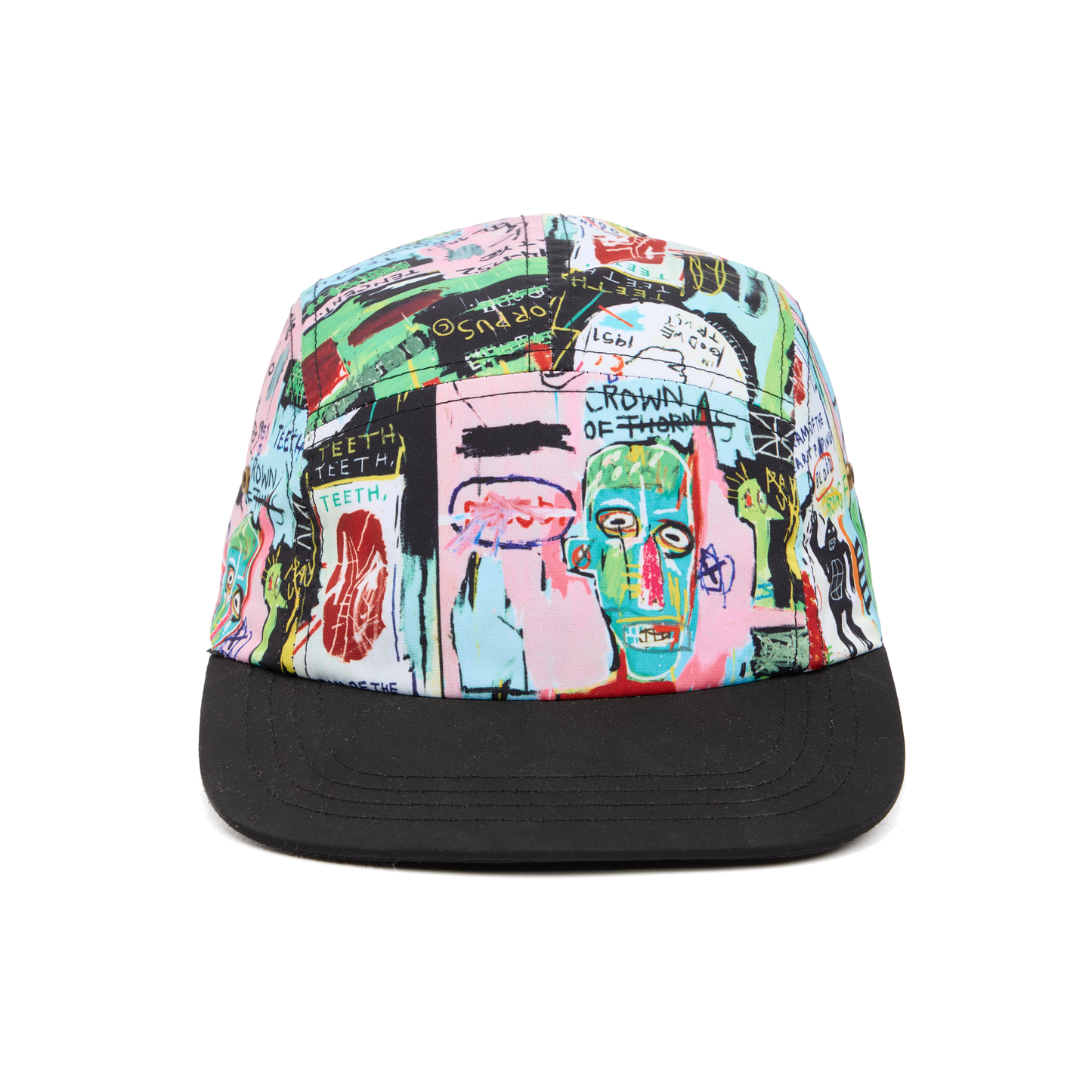 Basquiat "In Italian" All-Over Print 5-Panel Cap