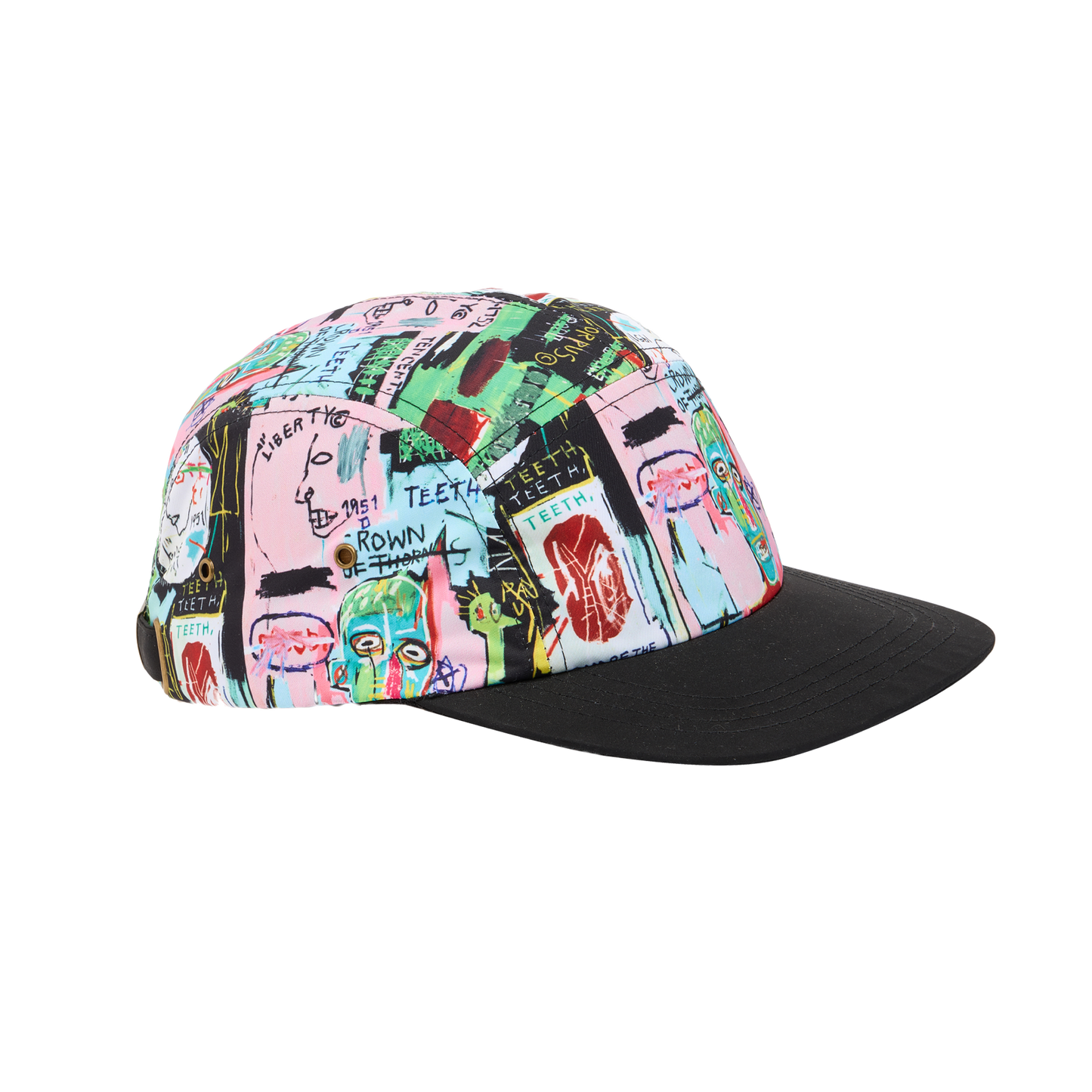 Basquiat "In Italian" All-Over Print 5-Panel Cap