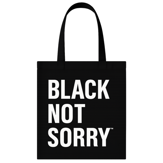 Black Not Sorry Tote (Black)*
