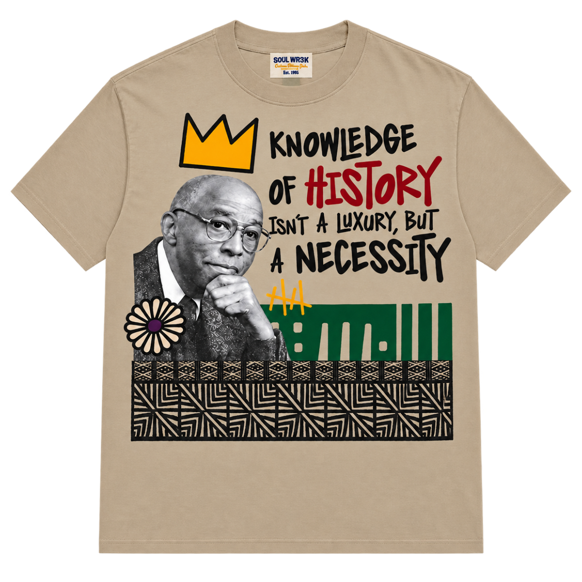 Dr. Wright Crown & Legacy T-Shirt (Tan)