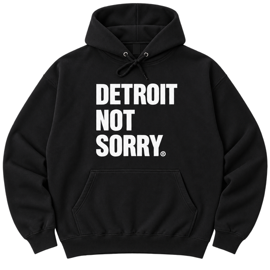 Detroit Not Sorry Hoodie (Black)*