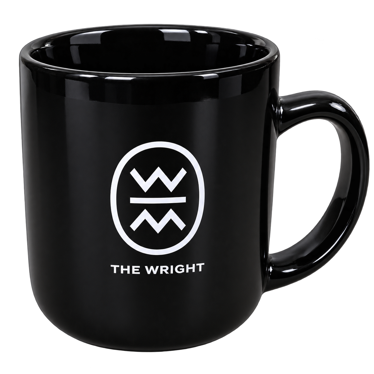 Wright Logo Mug (Matte & Gloss Black)