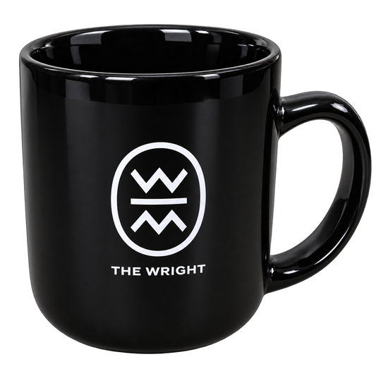 Wright Logo Mug (Matte & Gloss Black)