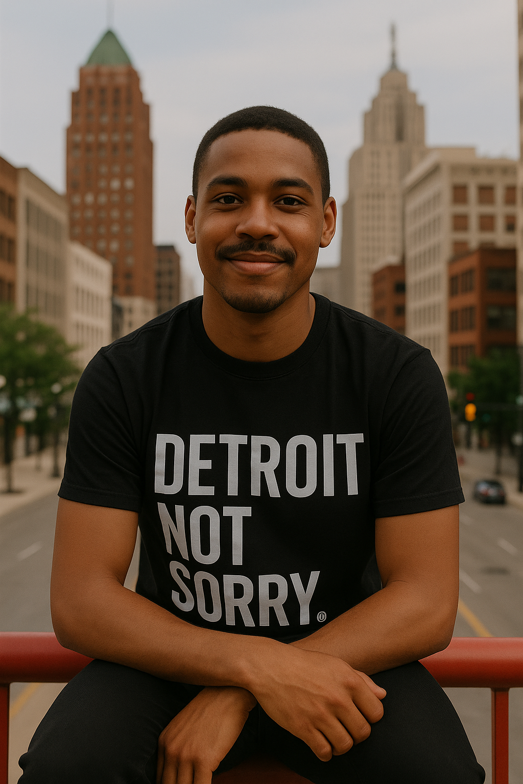 Detroit Not Sorry Shirt (Black)*