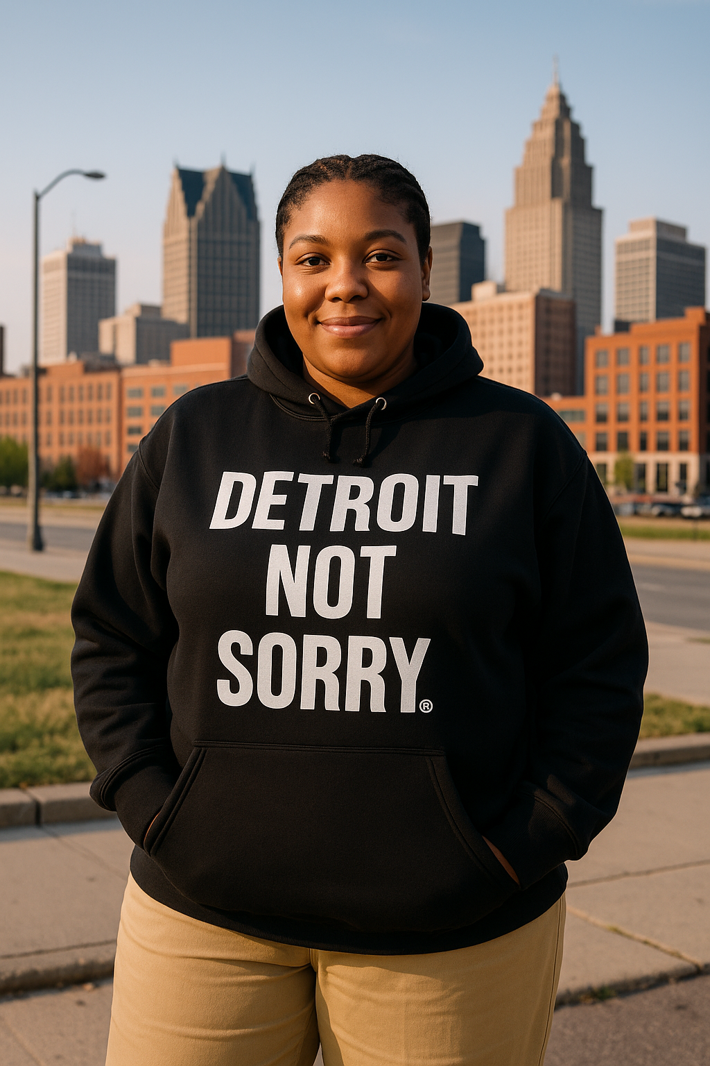 Detroit Not Sorry Hoodie (Black)*