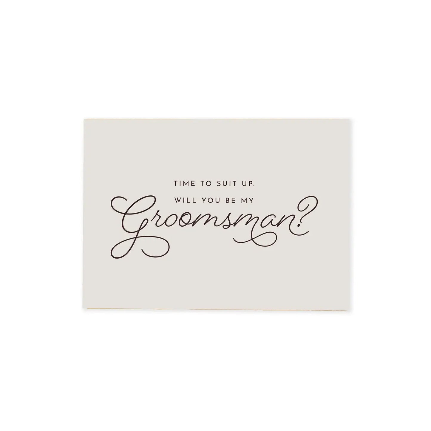 Be My Groomsman Greeting Card