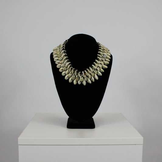 Cowrie Shell Triple Strand Necklace