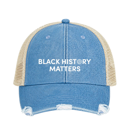 Black History Matters Denim Trucker Hat