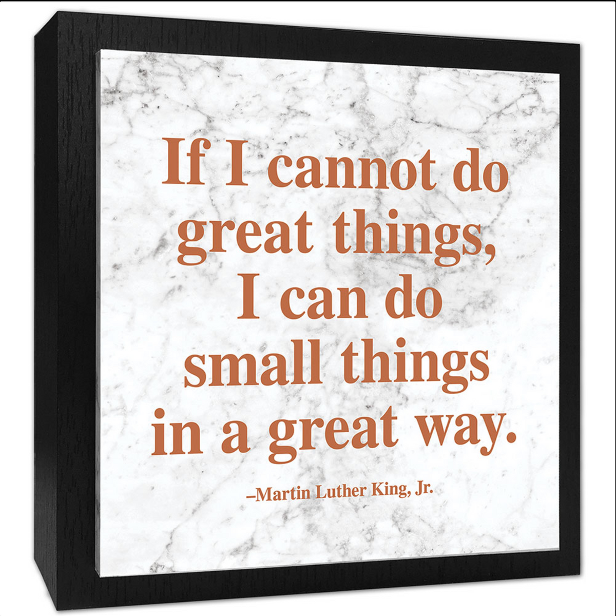 MLK great things plaque