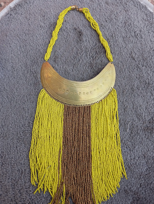 Beaded Masai Necklace, Handmade African Tribal Jewelry