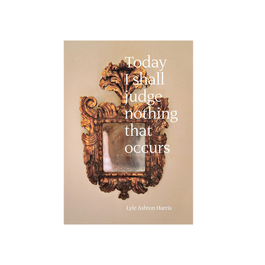 Today I Shall Judge Nothing That Occurs by Lyle Ashton Harris