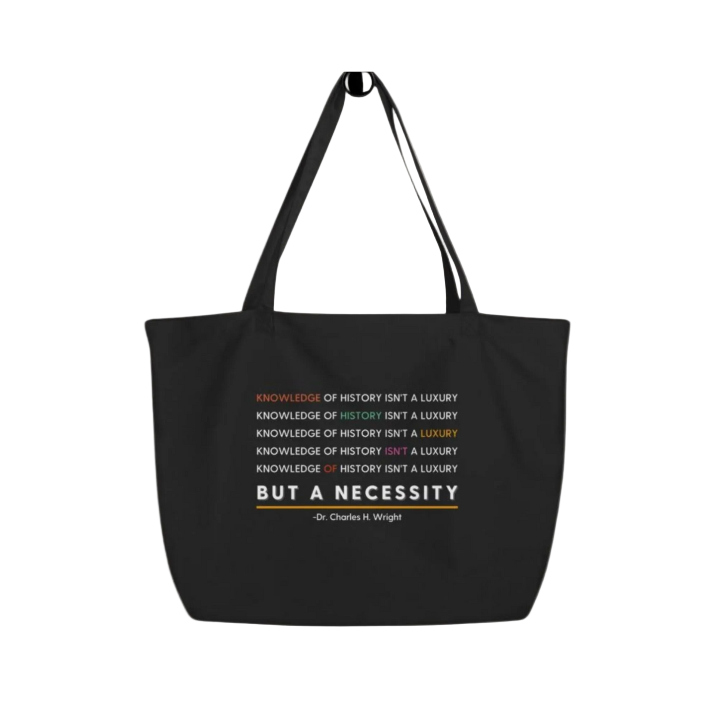 Dr. Charles H. Wright Large organic tote bag