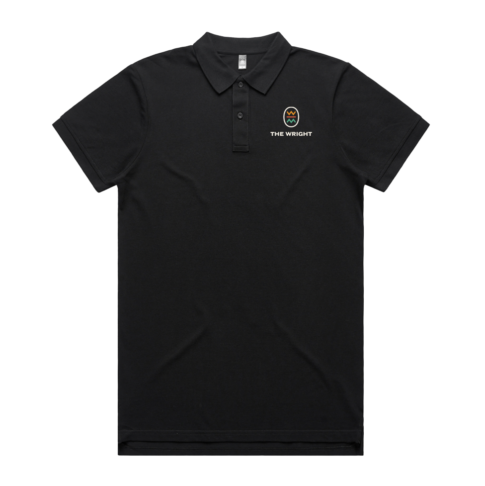 The Wright Logo Polo (Black)*