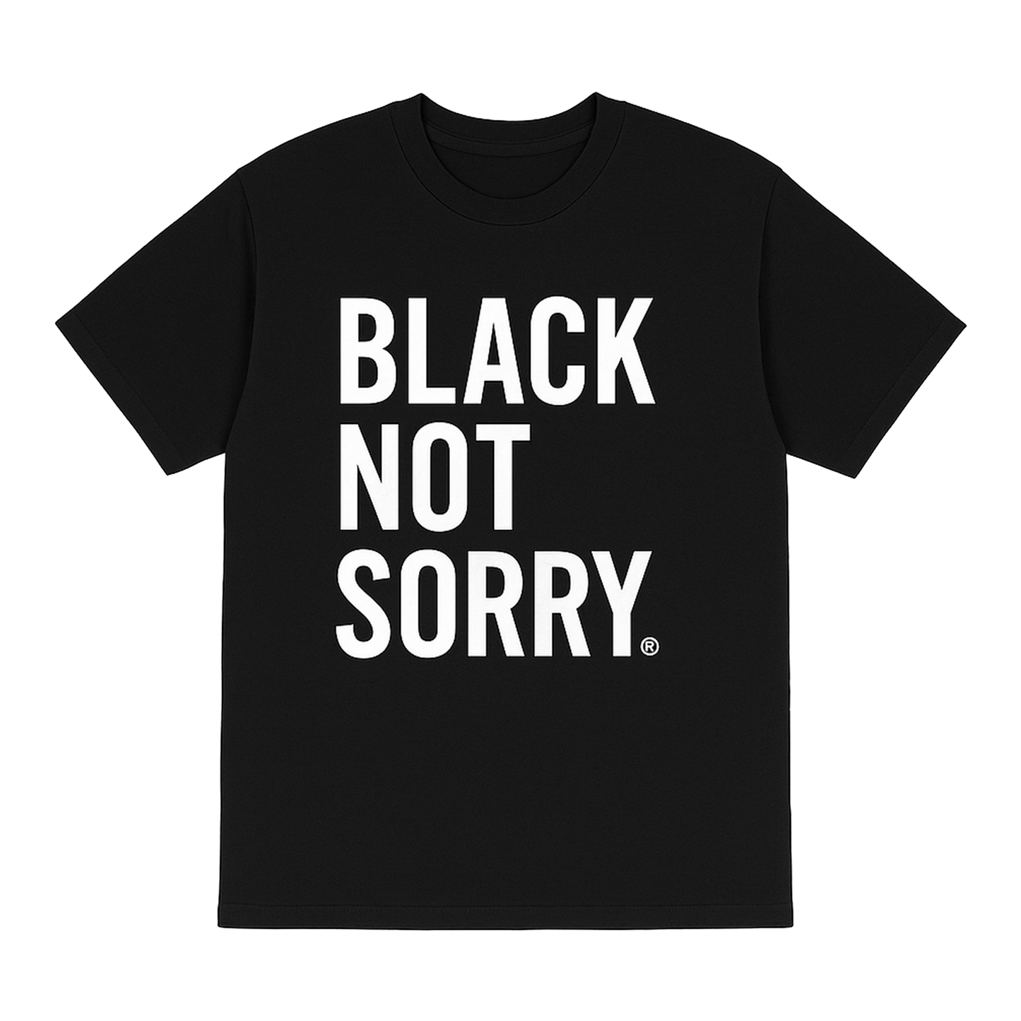 Black Not Sorry Shirt (Black)*