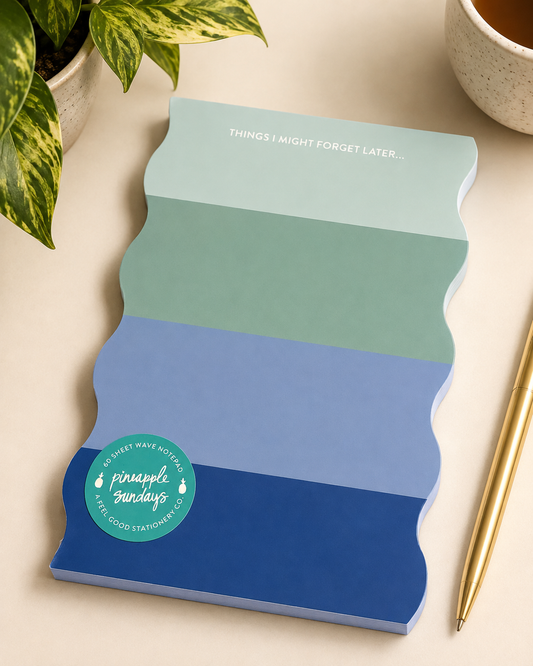 Cool Stripes Wave Notepad