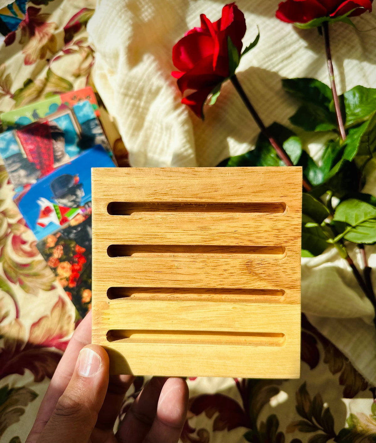 Dafri Studios - Behind the Roses Ceramic Coaster Set (4 designs)