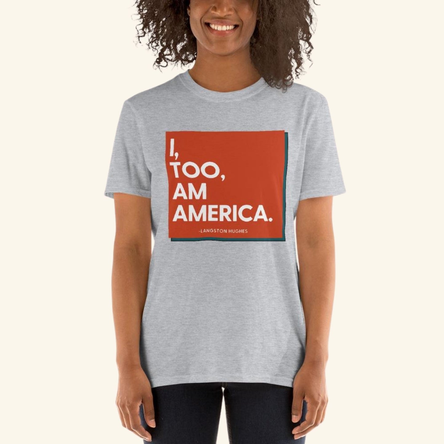 Monthly Subscription | Message T-Shirt - Langston Hughes