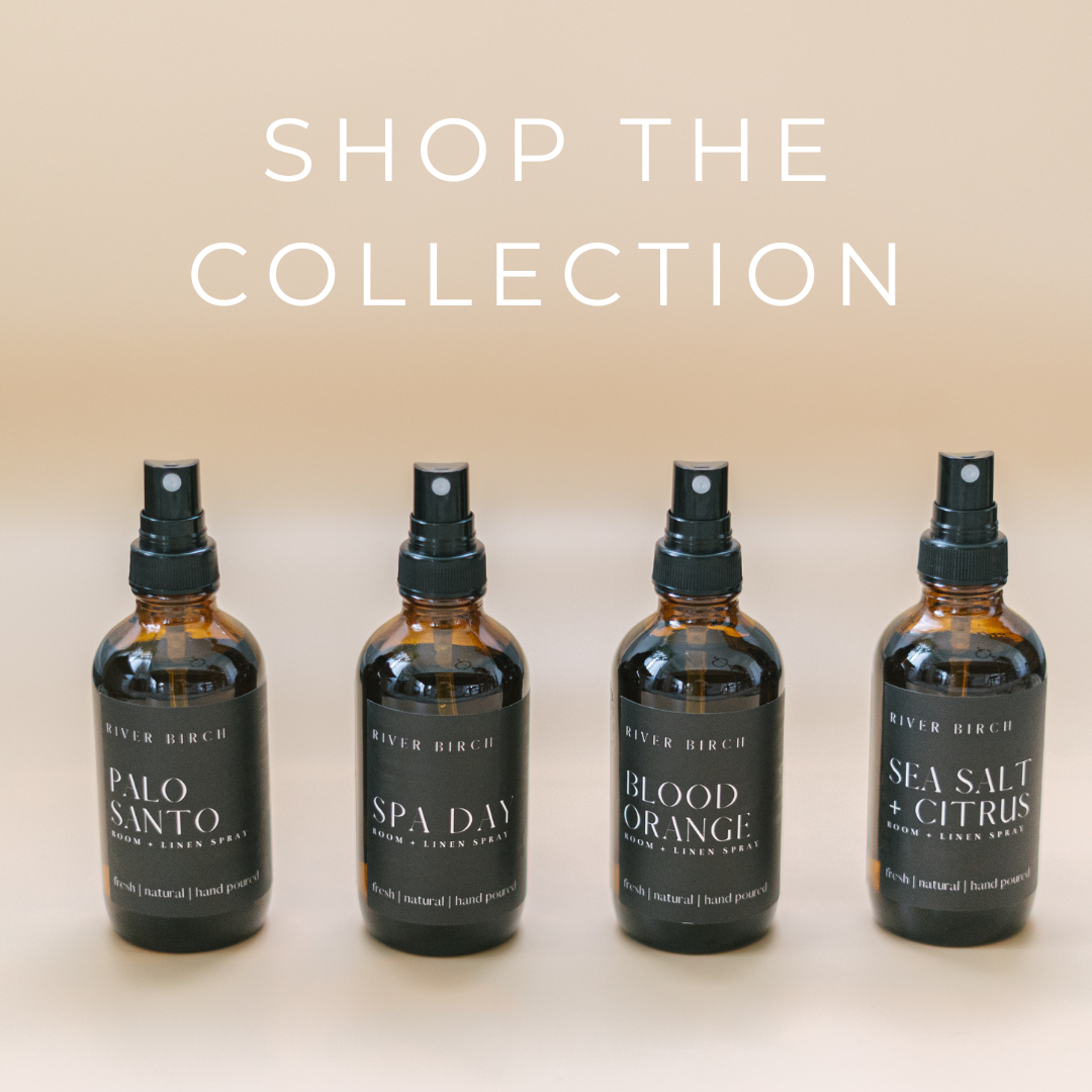 River Birch Candles - Spa Day - 4 oz Black Glass Room + Linen Spray
