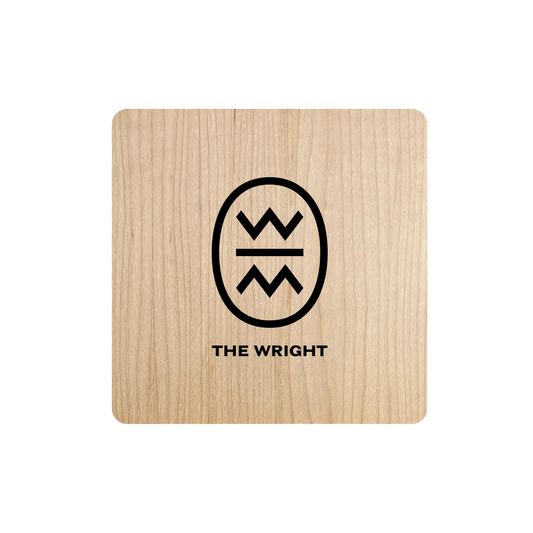 The Wright Logo Coaster