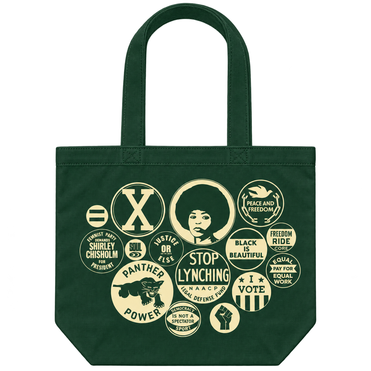 Tote Bag - Power Button (Hunter Green)*