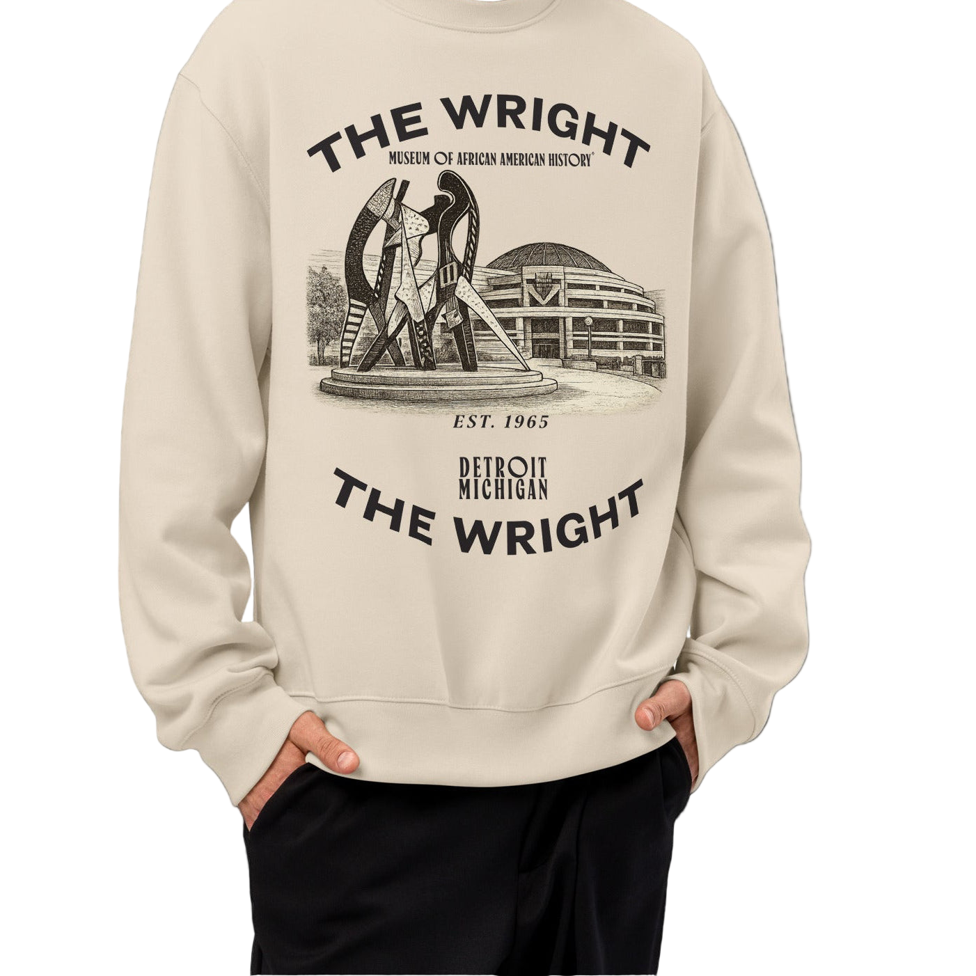 The Wright Sketch Oversized Crewneck